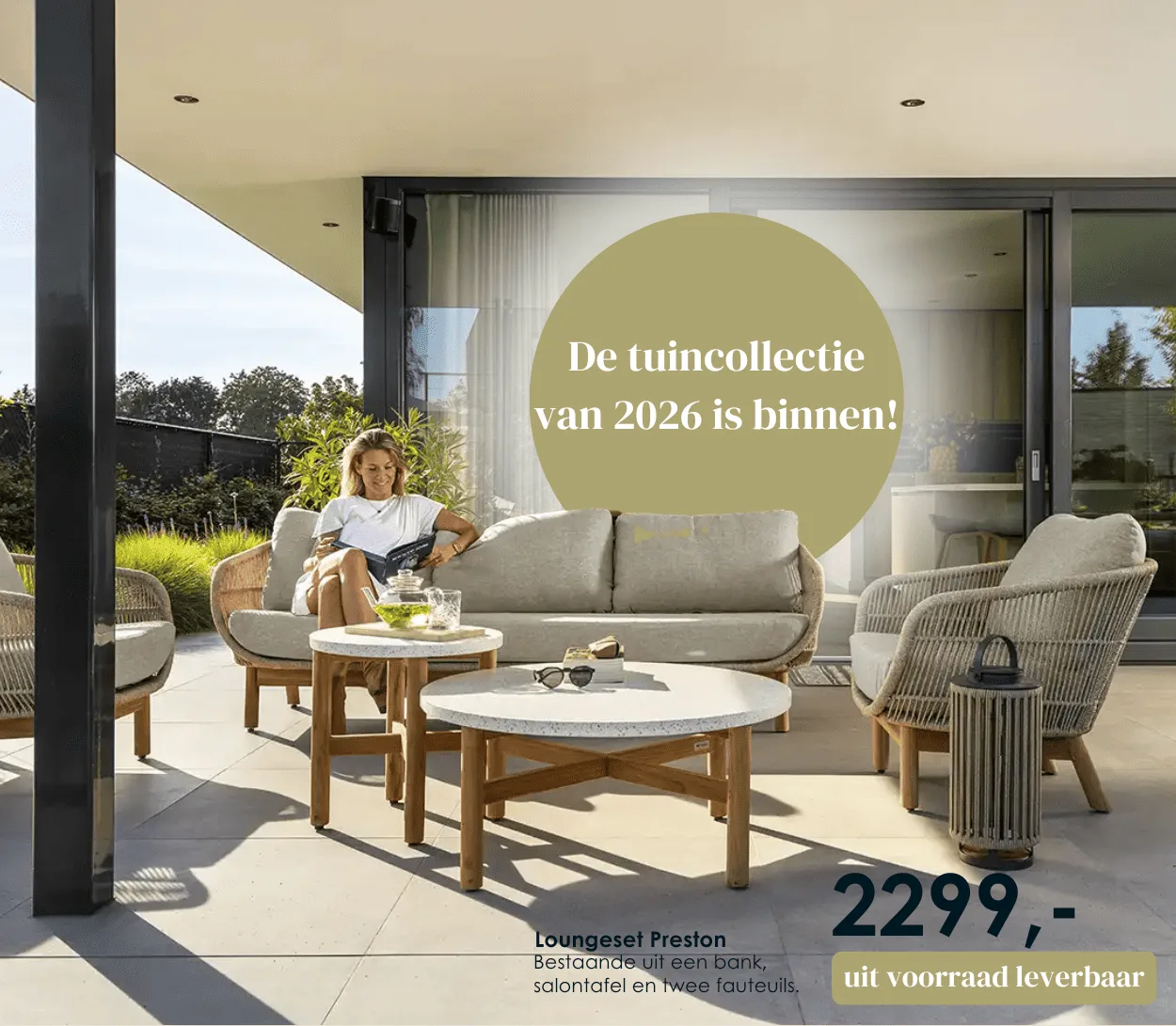 Loungeset Preston – tuincollectie 2026