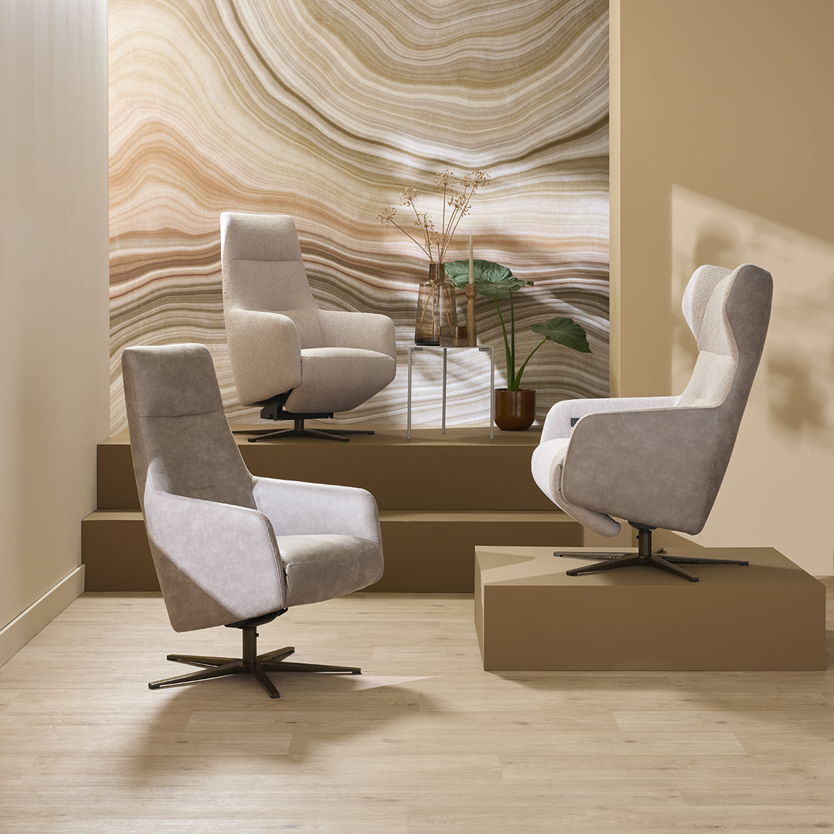 Elektrische relaxfauteuil in relaxstand